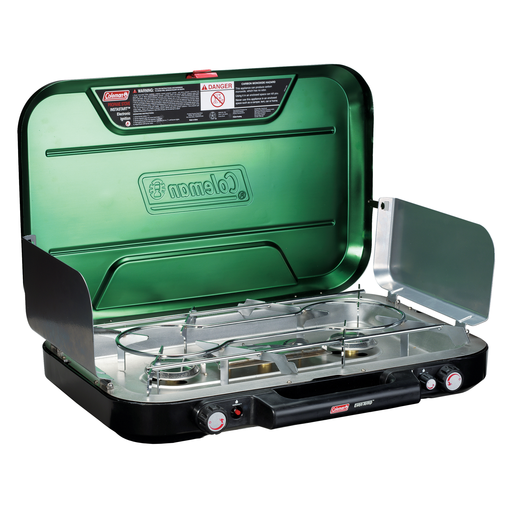 Coleman PerfectFlow InstaStart EvenTemp 3Burner Propane Stove Bass